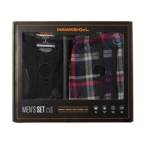 Hawke Co Thermal Henley Plaid Flannel Pant Pajamas